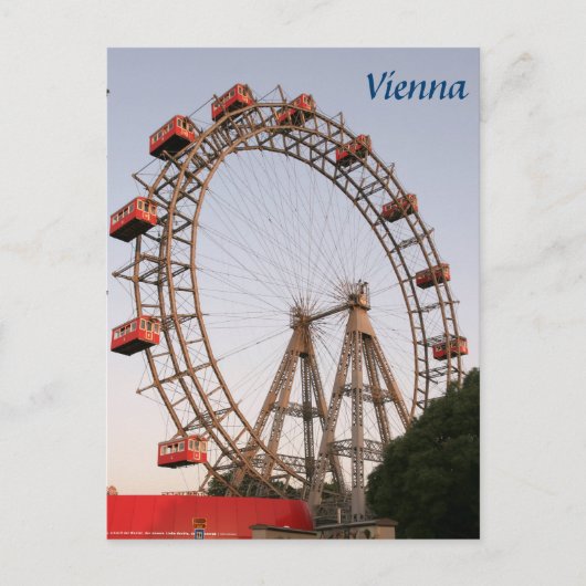 Wien Riesenrad foto Briefkaart (Voorkant)