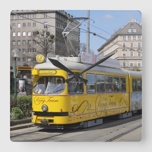 Wien ringtram vierkante klok (Voorkant)