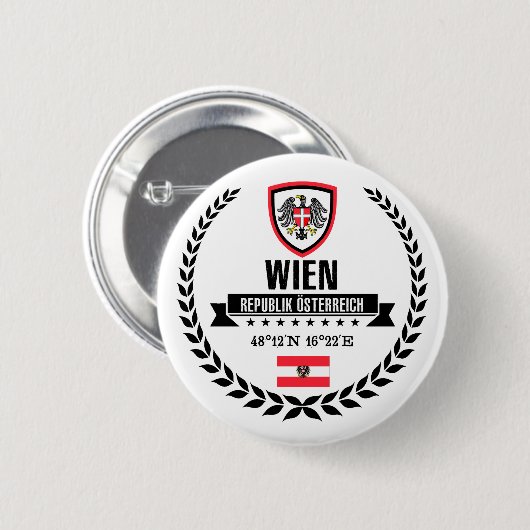 Wien Ronde Button 5,7 Cm (Voorkant /achterkant)