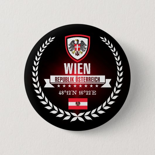 Wien Ronde Button 5,7 Cm (Voorkant)