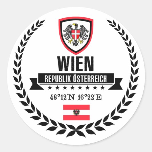 Wien Ronde Sticker (Voorkant)