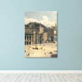Wien State Opera House, c.1869 Canvas Afdruk (Insitu (Houten vloer))
