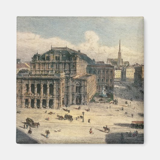 Wien State Opera House, c.1869 Magneet (Voorkant)