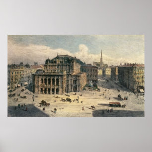 Wien State Opera House, c.1869 Poster