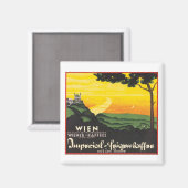 Wien Travel Poster Magneet (Voorkant / Achterkant)