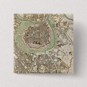 Wien Vierkante Button 5,1 Cm