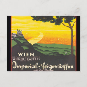 Wien_Vintage Travel Poster Briefkaart