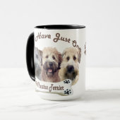 Wiende Terrier kan niet slechts één Mok hebben (Voorkant links)