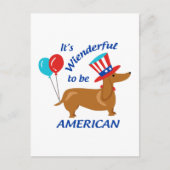 Wienderful om Amerikaans te zijn Briefkaart (Voorkant)