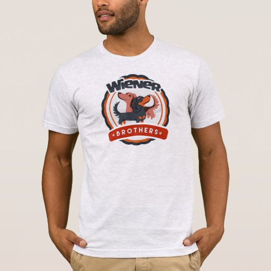 Wiener Brothers Dachshund t shirt (Voorkant)
