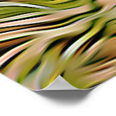 Wiener Brown Dachshund over gras in de tuin Poster (Hoek)