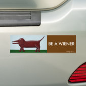 Wiener-bumper sticker (Op auto)