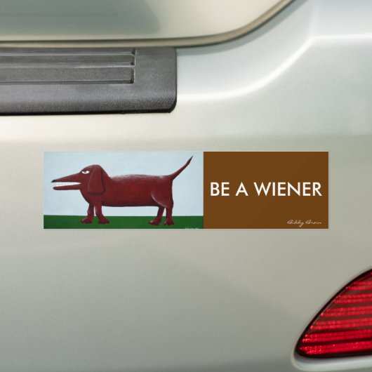 Wiener-bumper sticker (Op auto)