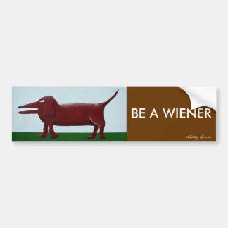 Wiener-bumper sticker