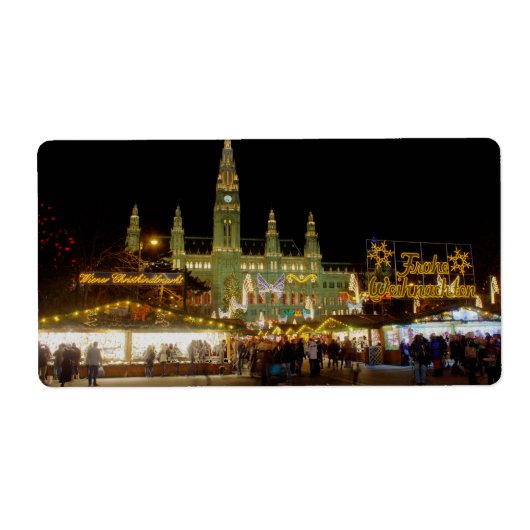 Wiener Christkindlmarkt Etiket (Voorkant)