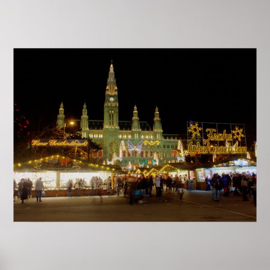 Wiener Christkindlmarkt Poster (Voorkant)