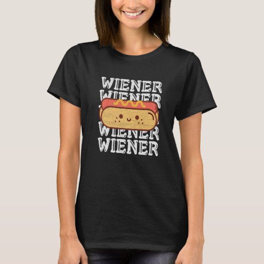 Wiener citaat voor een hotdog t-shirt (Voorkant)