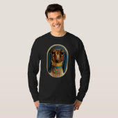 Wiener Dog Ancient Retro Dachshund T-shirt (Voorkant volledig)