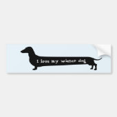 Wiener dog bumpersticker (Voorkant)