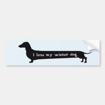 Wiener dog bumpersticker