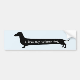 Wiener dog bumpersticker