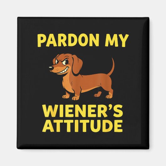 Wiener Dog Dachshund  Magneet (Voorkant)