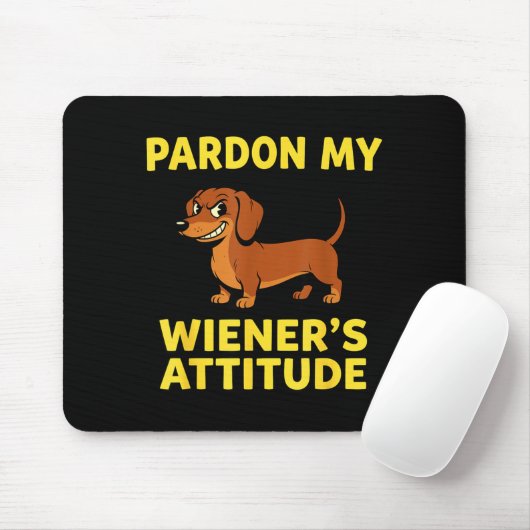 Wiener Dog Dachshund  Muismat (Met muis)