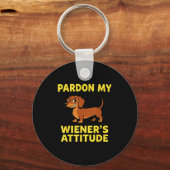 Wiener Dog Dachshund  Sleutelhanger (Voorkant)
