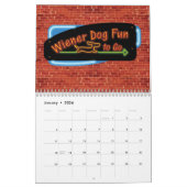 Wiener Dog Fun om mee te gaan Kalender (Jan 2026)