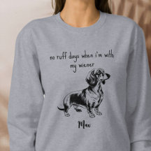 Wiener Dog Geen Grappige Dagen Dashond Humor Zwart