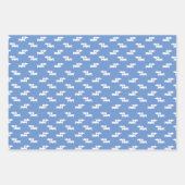Wiener Dog Gift Wrap Sheets Dachshund Party Blue Inpakpapier Vel (Voorkant 2)