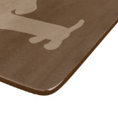 Wiener Dog Glas Snijplank Keuken Cadeau (Hoek)