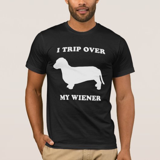 WIENER DOG: IK DRAAI OVER MIJN DRAAGER T-SHIRT (Voorkant)