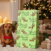 Wiener Dog-kerstcadeautas, mooi en helder Klein Cadeauzakje