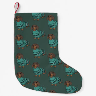 Wiener Dog Kerstmis Horrortrui Dachshund Huisdier Kleine Kerstsok