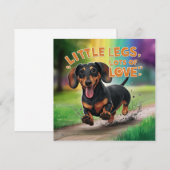 Wiener Dog Kleine Poten Veel Liefde (Voorkant / Achterkant)
