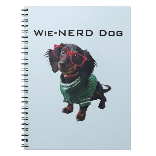 Wiener Dog Nerd Dachshund Notitieboek (Voorkant)