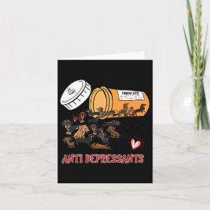 Wiener Dog Sause Puppy Lover Antidepressiva Dac Kaart