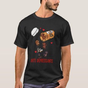 Wiener Dog Sause Puppy Lover Antidepressiva Dac T-shirt