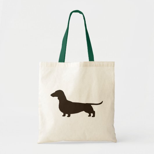 Wiener Dog Silhouette | Dachshund Lover's Tote Bag (Voorkant)