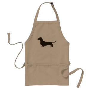 Wiener Dog Silhouette (Short Haire Dachshund) Standaard Schort