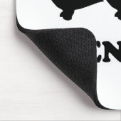 WIENER DOG T - SHIRTS - "Ik hou van mijn gasten" Muismat (Hoek)