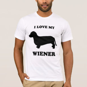 WIENER DOG T - SHIRTS - "Ik hou van mijn vrouw"