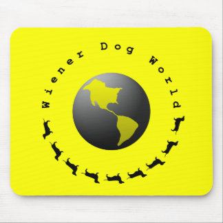 Wiener Dog World Grafisch Muismat