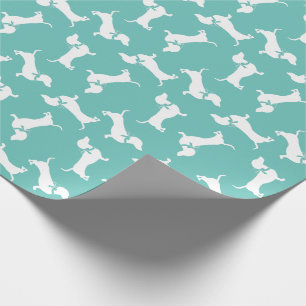 Wiener Dog Wrapping Paper Teckel Puppy Cadeaupapier