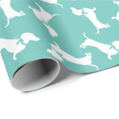 Wiener Dog Wrapping Paper Teckel Puppy Cadeaupapier (Rol Hoek)