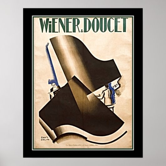 Wiener & Doucet Art Deco Dualing Pianos Poster (Voorkant)