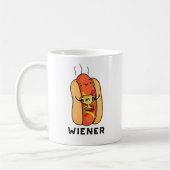 Wiener Funny Sause Pun Koffiemok (Links)