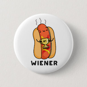 Wiener Funny Sause Pun Ronde Button 5,7 Cm