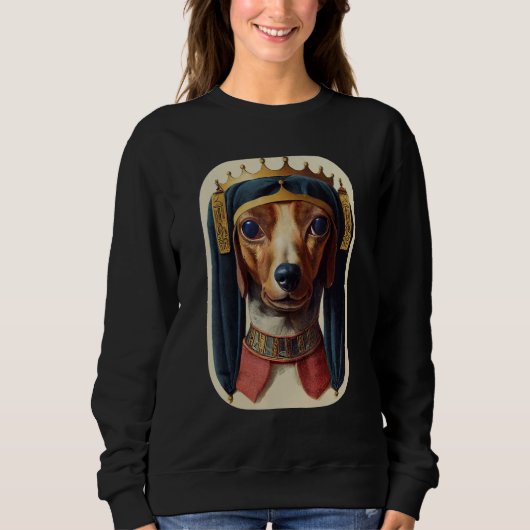 Wiener Hond Ancient Retro Dachshund 11 Trui (Voorkant)